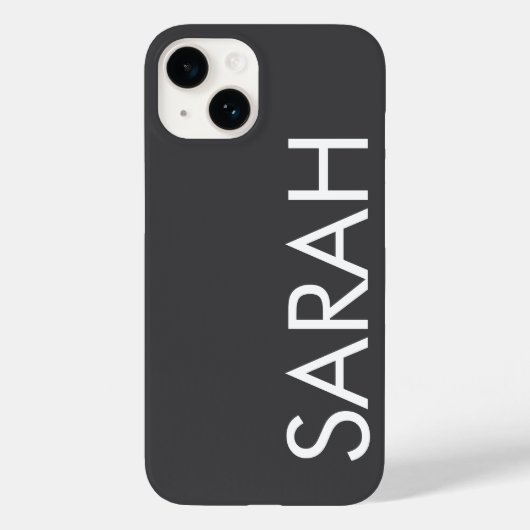 Einfache Stilrichtung Moderner Klassiker Grau Farb Case-Mate iPhone Hülle (Rückseite)