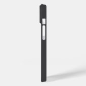 Einfache Stilrichtung Moderner Klassiker Grau Farb Case-Mate iPhone Hülle (Rückseite / Links)