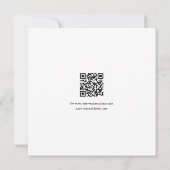 Einfache Stilvergoldung Save the Date mit QR-Code (Rückseite)