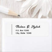 Einfache, stilvoll Verlassen Rücksendeadresse (Insitu)