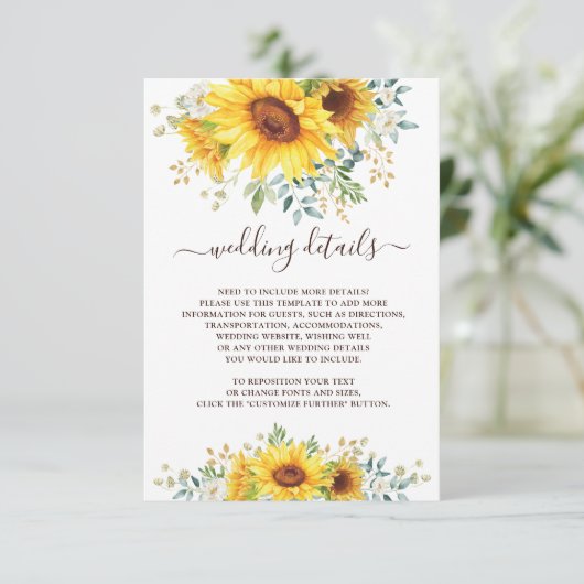 Einfache stilvolle begleitkarte (Stehend Vorderseite)