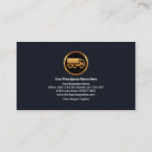 Einfache, stilvolle Blue Layers Gold Stripe Moving Visitenkarte (Rückseite)