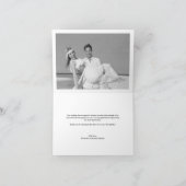 Einfache stilvolle danken Ihnen Script Dankeskarte (Innenseite)