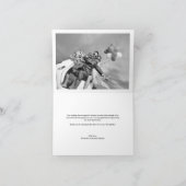 Einfache, stilvolle Dankeschön Script Wedding Foto Dankeskarte (Innenseite)