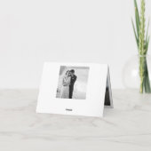 Einfache, stilvolle Dankeschön Script Wedding Foto Dankeskarte (Rückseite)