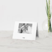 Einfache, stilvolle Dankeschön Script Wedding Foto Dankeskarte (Rückseite)