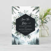 Einfache, stilvolle Hochzeit Save The Date (Stehend Vorderseite)