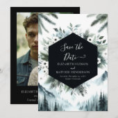 Einfache, stilvolle Hochzeit Save The Date (Vorne/Hinten)