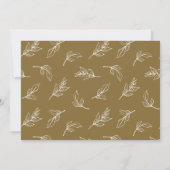 Einfache, stilvolle Hochzeit speichern Sie das Dat Einladung (Rückseite)