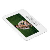 Einfache, stilvolle Hochzeit speichern Sie das Dat Magnet (Rechte Seite)