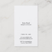 Einfache, stilvolle Imitate Leicht Gold gestreift  Visitenkarte (Rückseite)