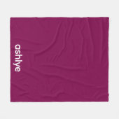 EINFACHE STILVOLLE INDIVIDUELLE NAME WEIN FLEECEDECKE (Vorderseite (Horizontal))