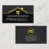 Einfache, stilvolle Konstruktion des Gebäude auf d Visitenkarte (Vorne/Hinten)