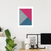 Einfache stilvolle Linien 2 Poster (Heimbüro)