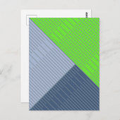 Einfache stilvolle Linien 2 Postkarte (Vorne/Hinten)