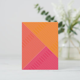 Einfache stilvolle Linien 2 Postkarte