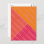 Einfache stilvolle Linien 2 Postkarte (Vorne/Hinten)