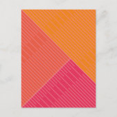 Einfache stilvolle Linien 2 Postkarte (Vorderseite)