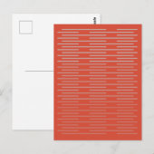 Einfache stilvolle Linien 3 Postkarte (Vorne/Hinten)