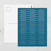 Einfache stilvolle Linien 3 Postkarte (Vorne/Hinten)