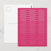 Einfache stilvolle Linien 3 Postkarte (Vorne/Hinten)