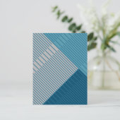 Einfache stilvolle Linien Postkarte (Stehend Vorderseite)