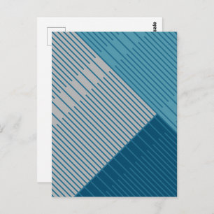 Einfache stilvolle Linien Postkarte