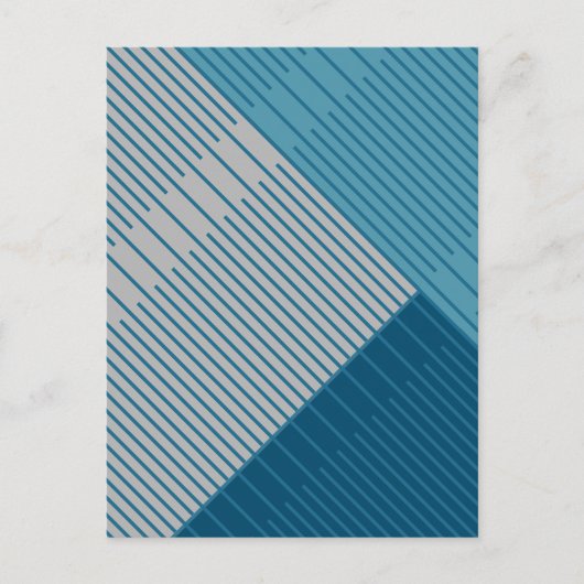 Einfache stilvolle Linien Postkarte (Vorderseite)