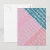 Einfache stilvolle Linien  Postkarte (Vorne/Hinten)