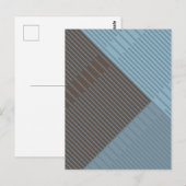Einfache stilvolle Linien Postkarte (Vorne/Hinten)