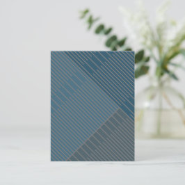 Einfache stilvolle Linien Postkarte