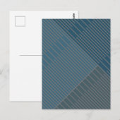 Einfache stilvolle Linien Postkarte (Vorne/Hinten)