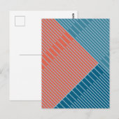 Einfache stilvolle Linien Postkarte (Vorne/Hinten)