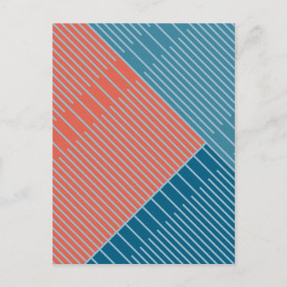 Einfache stilvolle Linien Postkarte