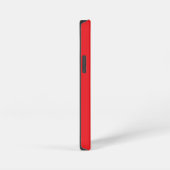 Einfache Stilvolle moderne Bezeichnung Minimal Red iPhone Hülle (Rechte Seite)