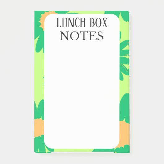 EINFACHE STILVOLLE MODERNE INDIVIDUELLE LUNCHBOX POST-IT KLEBEZETTEL (Vorderseite)