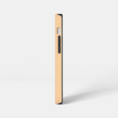 Einfache Stilvolle Moderne Name Minimal Peach Farb iPhone Hülle (Linke Seite)