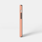 Einfache Stilvolle Moderne Name Minimal Peach Farb iPhone Hülle (Linke Seite)