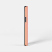 Einfache Stilvolle Moderne Name Minimal Peach Farb iPhone Hülle (Rechte Seite)