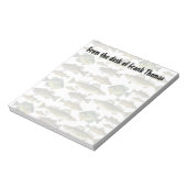 Einfache, stilvolle Natur Fischer Angelfisch Notizblock (Rotiert)