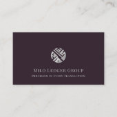 Einfache, stilvolle Rechnungsstelle Visitenkarte (Vorderseite)