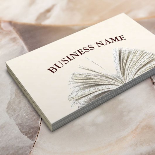 Einfache Stipple Open Book Business Cards Visitenkarte