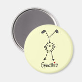 Einfache Stockfigur-Turner Magnet (Vorderseite/Rückseite)