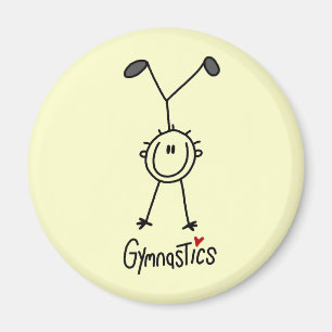 Einfache Stockfigur-Turner Magnet