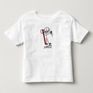 Einfache Stockfigur Zahnarzt Kleinkind T-shirt