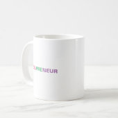 Einfache stolze Unternehmerin Kaffeetasse (Vorderseite Links)