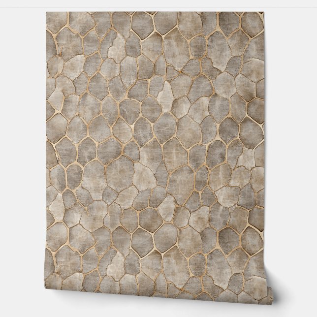 Einfache Stone-Farbe Tapete (Abrollen)