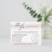 Einfache Store-Anleitung für kleine Unternehmen - Dankeskarte (Stehend Vorderseite)