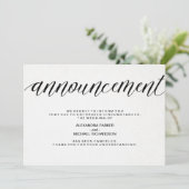 Einfache Stornierung einer Hochzeit Ankündigung (Stehend Vorderseite)