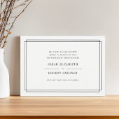 Einfache Stornierung einer Hochzeit Einladung